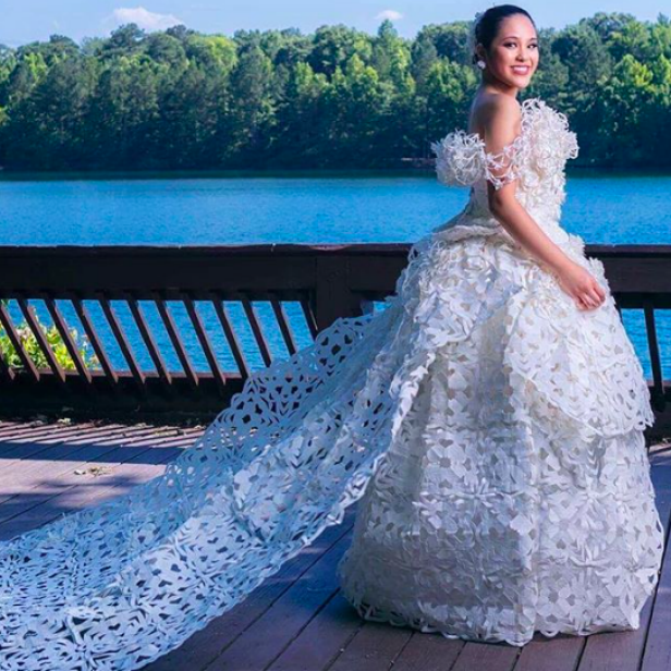 Wedding Dresses Made Out of Unique Materials Weddings TLC